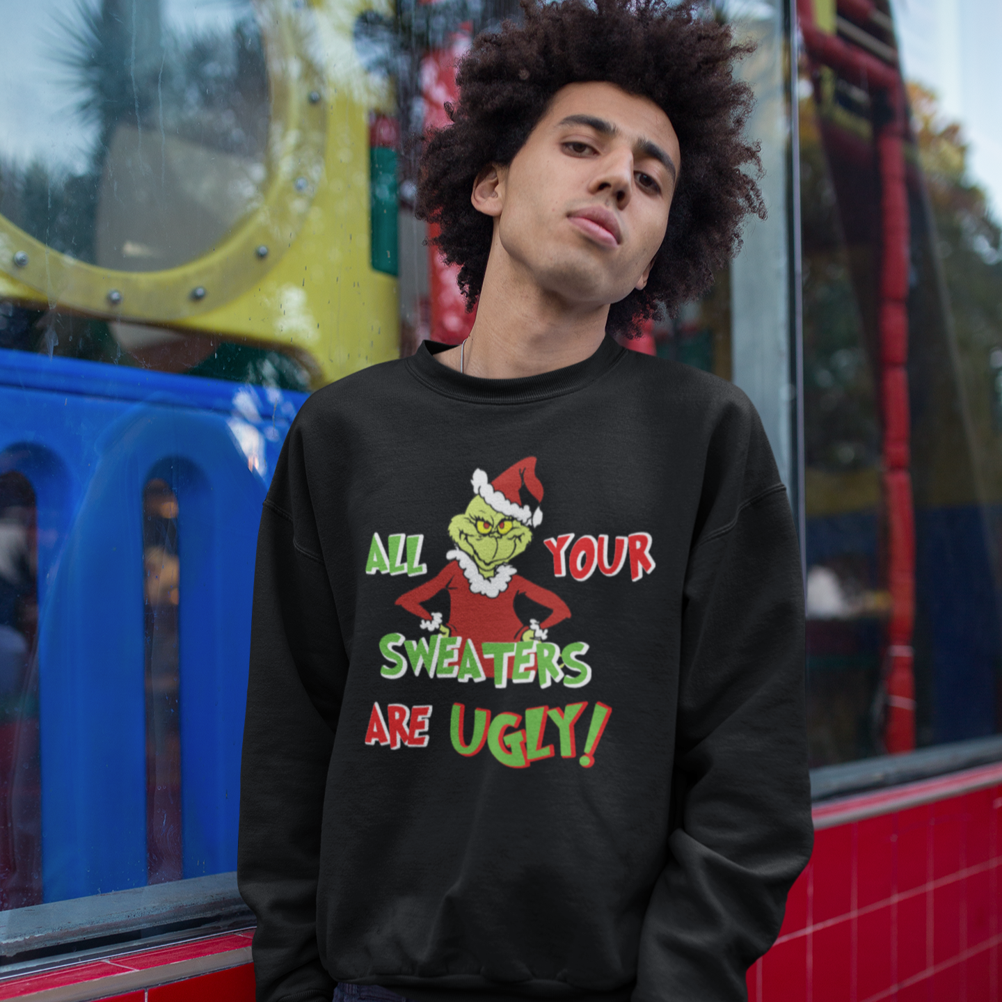 Grinch Ugly Sweaters T-Shirt/Sweatshirt KolorfulKidzCustoms