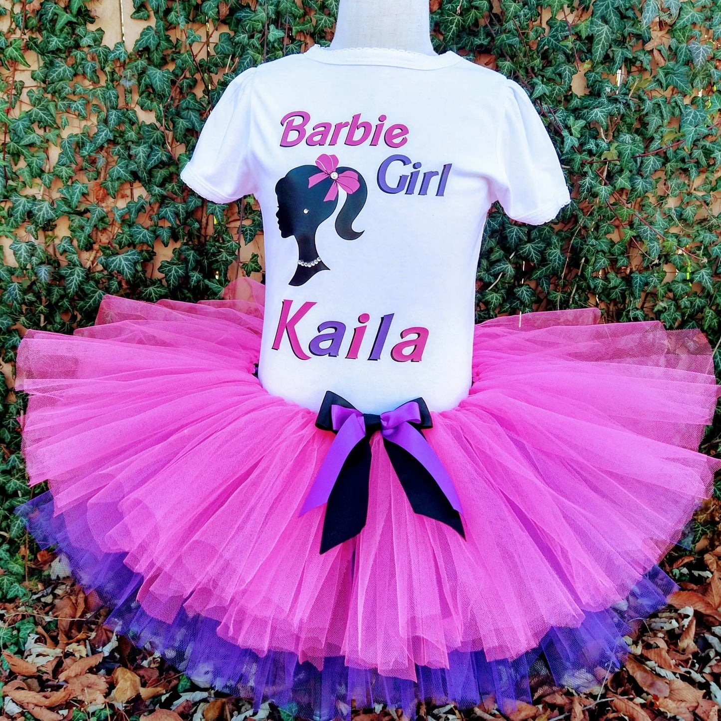 Barbie Tutu Set, Pink and Purple Tutu - KolorfulKidzCustoms