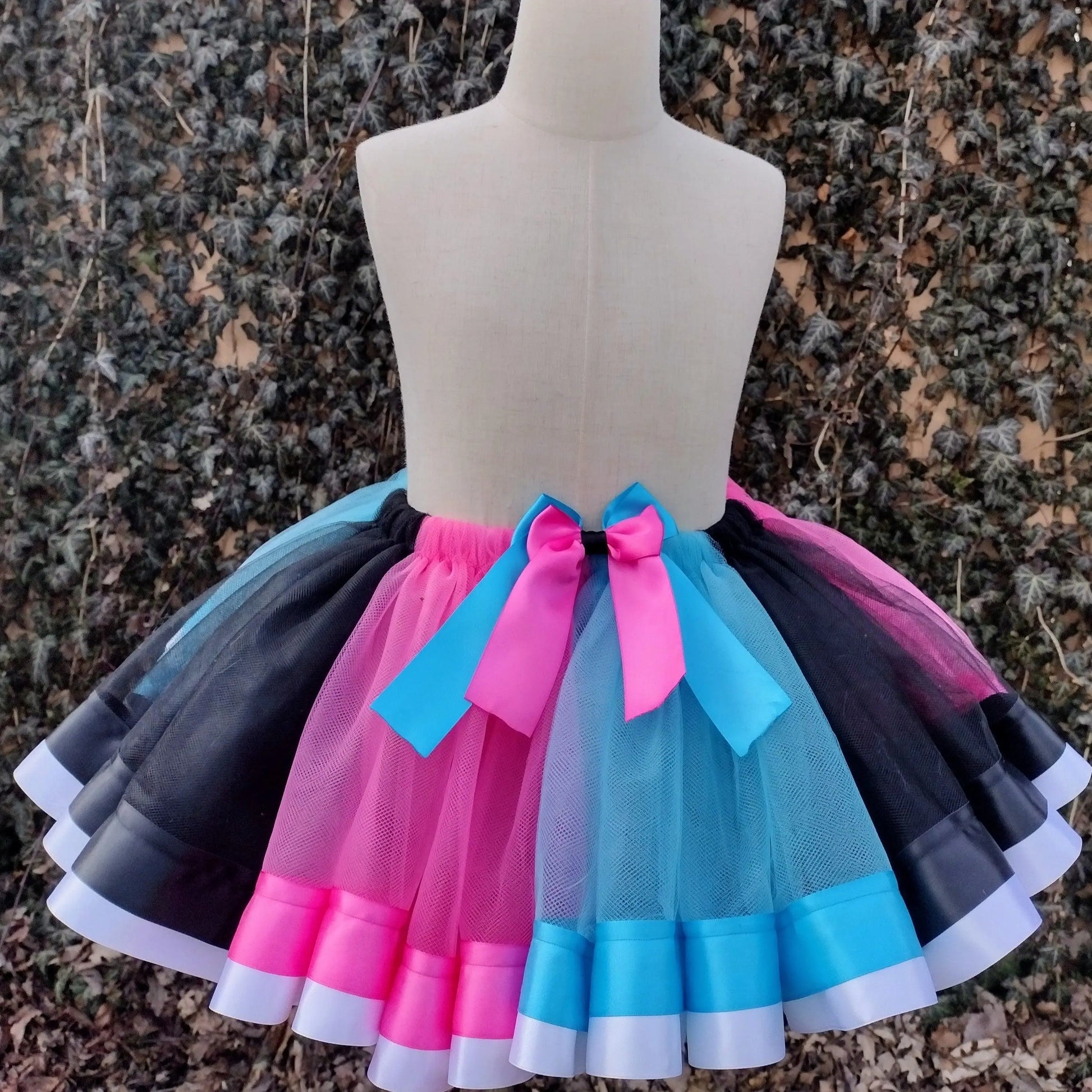 LOL Doll Tutu Set, Doll Inspired Tutu Set, Pink, Blue and Black Tutu - KolorfulKidzCustoms