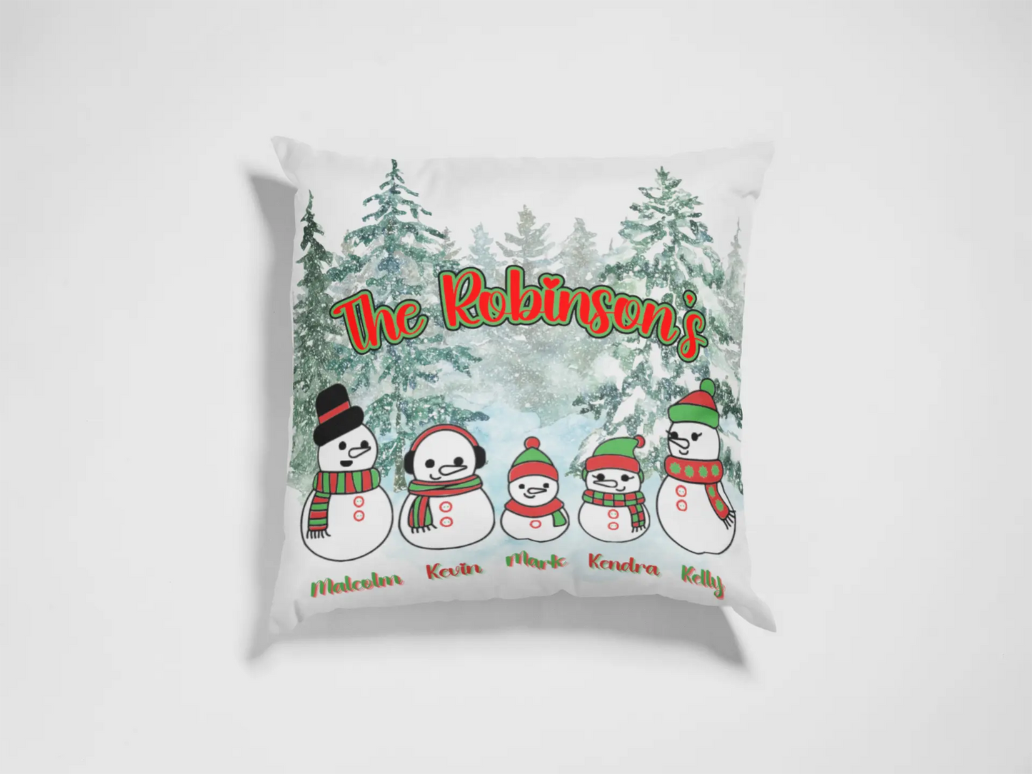 Custom Holiday Pillow KolorfulKidzCustoms