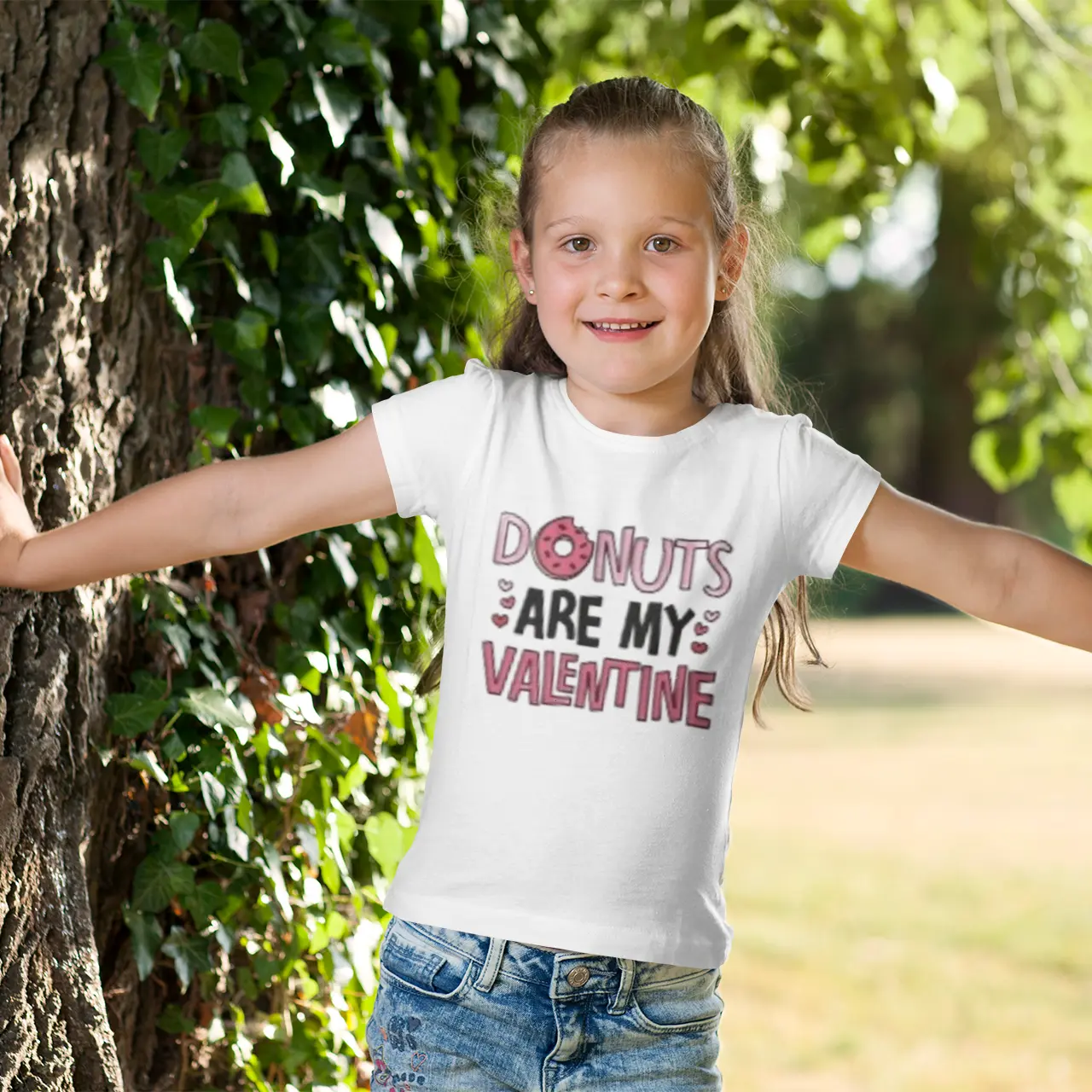 Donuts Are My Valentine Tee KolorfulKidzCustoms